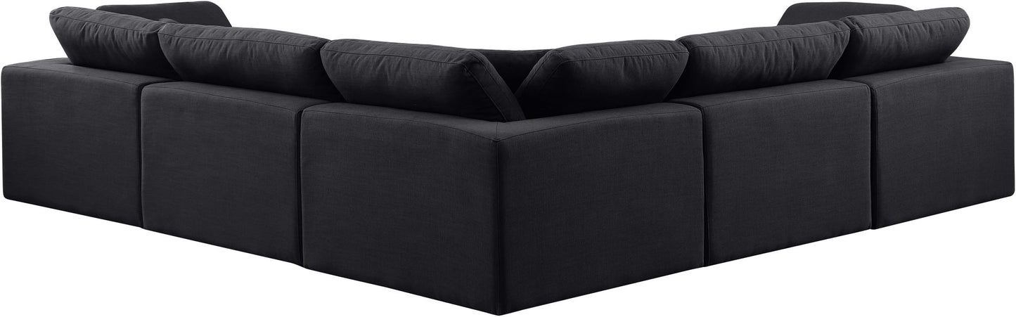 Comfy - 5 Piece Linen Modular Corner Sectional