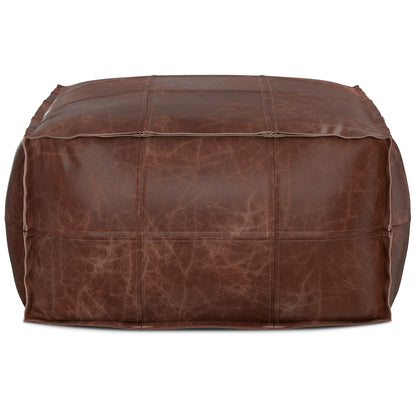 Sheffield - Coffee Table Pouf - Distressed Brown