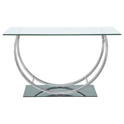 Danville - Rectangular U-Shaped Glass Top Table