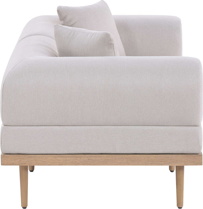 Laguna - 2 Piece Resilient Water Resistant Fabric 71" Upholstered Outdoor Patio Modular Loveseat