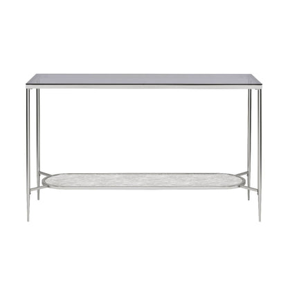 Adelrik - Sofa Table - Glass & Chrome