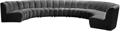Infinity - 8 Piece Velvet Modular Sectional