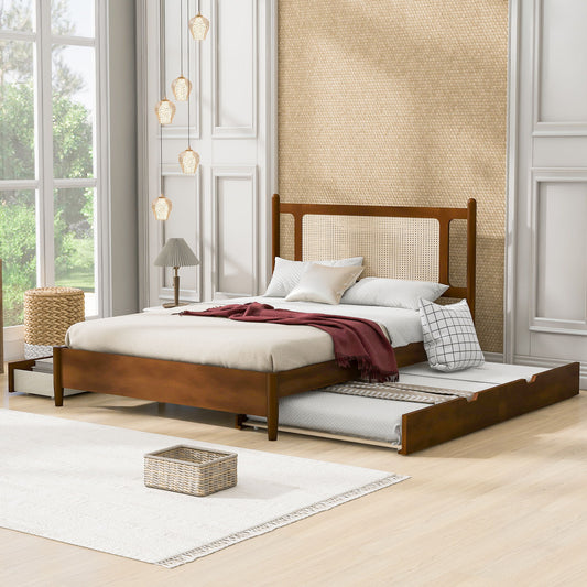 Platform Bed With 2 Big Drawers & Trundle