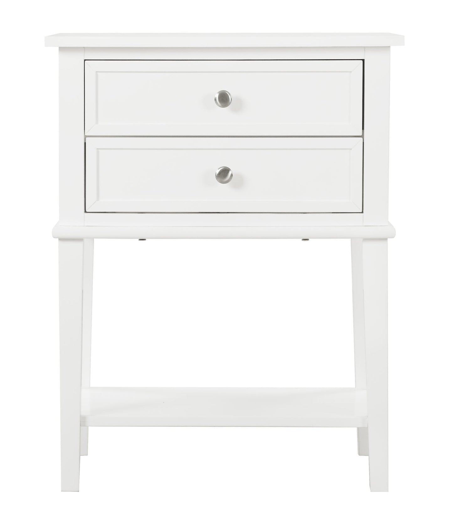 Newton - Stylish Contemporary Nightstand - White