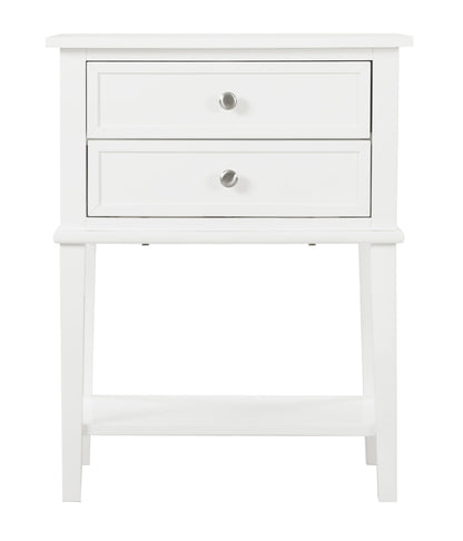 Newton - Stylish Contemporary Nightstand - White