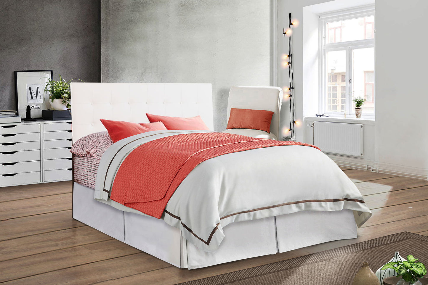 Super Nova - Full Headboard - White