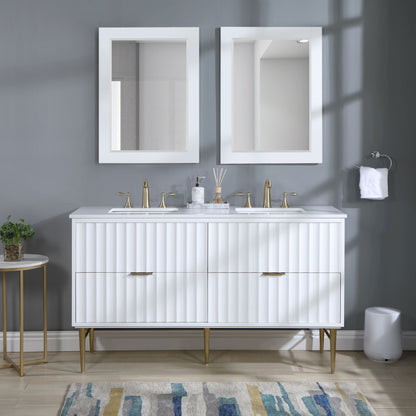 Modernist - Bathroom Vanity With Gold Legs