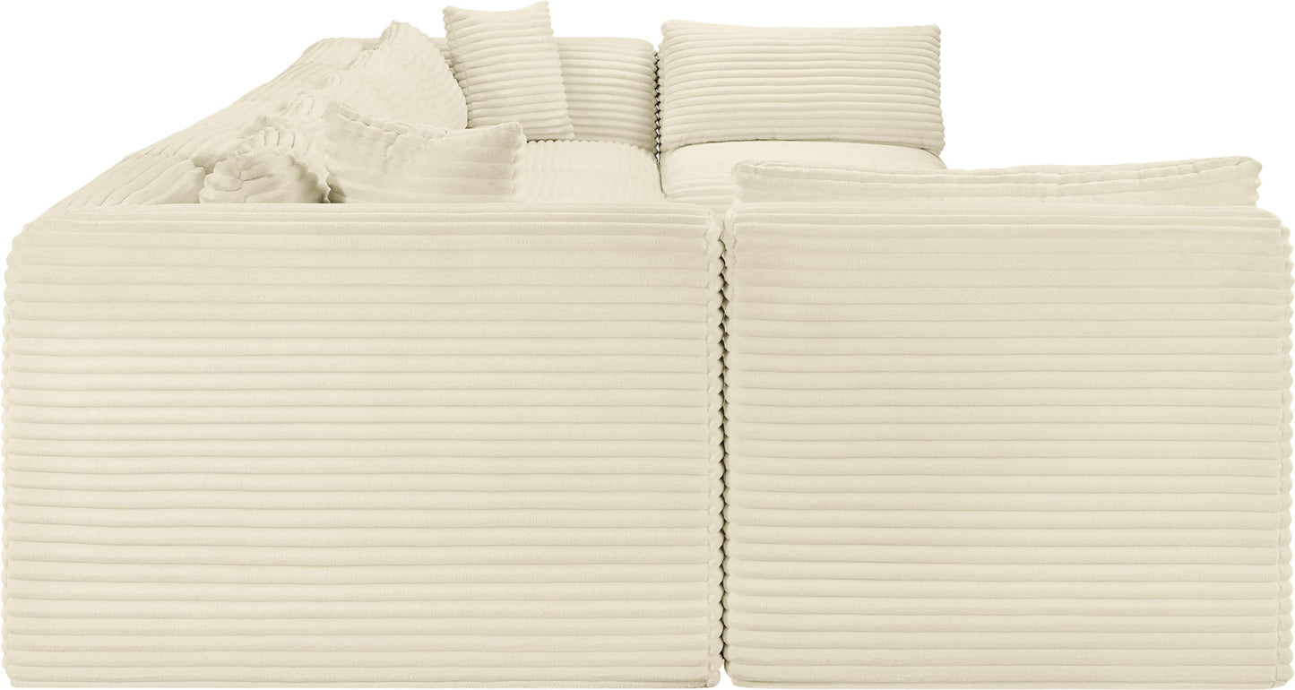 Shaggy - 8 Piece Modular U-Shaped Armless Sectional