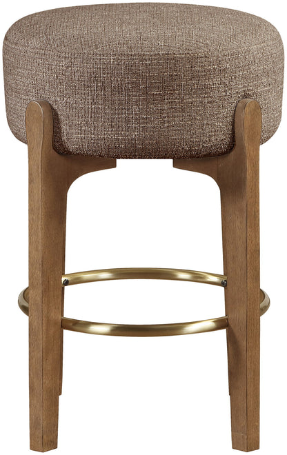 Torino - Backless Counter Stool With Brushed Brown Base (Set of 2)