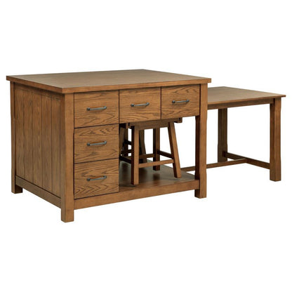 Mayfair - 2 Pieces Stool, Box 3 of 3 - Dark Oak