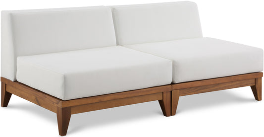 Rio - 2 Piece Modular Armless Sofa - Off White