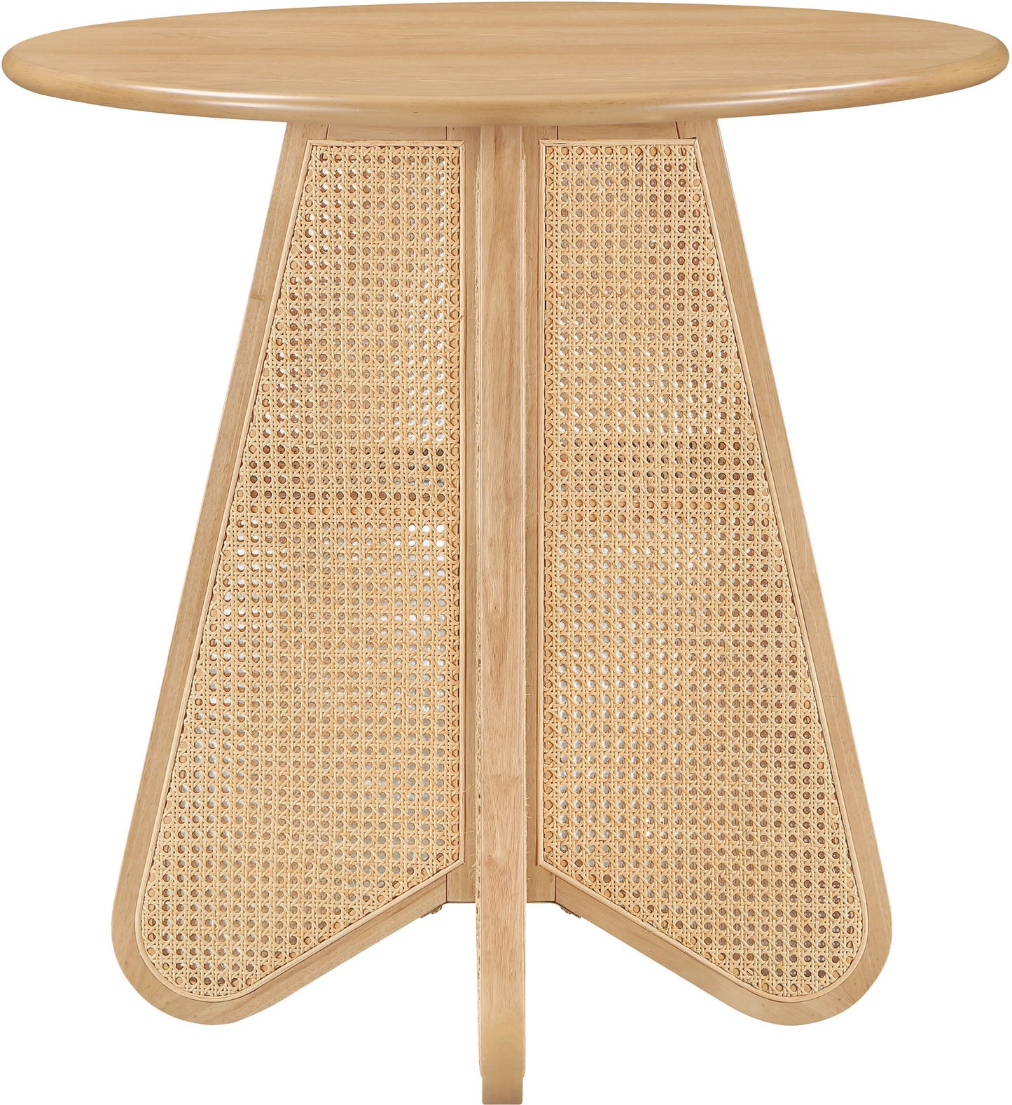 Butterfly - Solid Wood And Natural Cane Table With Natural Top