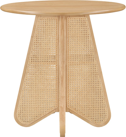 Butterfly - Solid Wood And Natural Cane Table With Natural Top