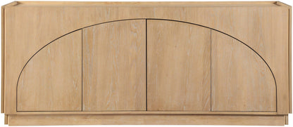 Everson - Oak Veneer And Solid Wood Sideboard/Buffet - Natural