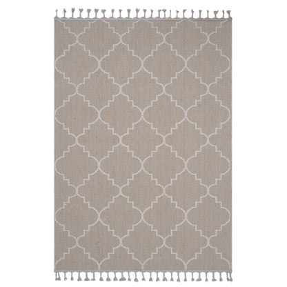 Guros - 6' X 9' Trellis Indoor / Outdoor Area Rug - Ivory