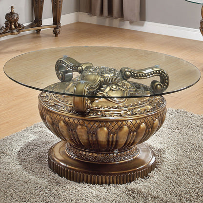 HD-8908B - 3 Piece Coffee Table Set - Bronze