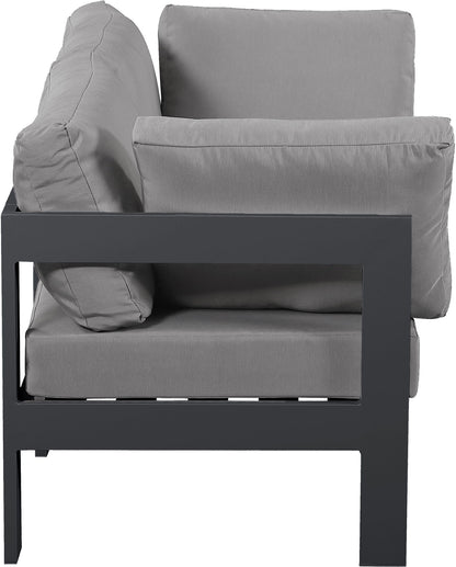 Nizuc - Outdoor Patio 2 Seat Modular Sofa With Gray Frame