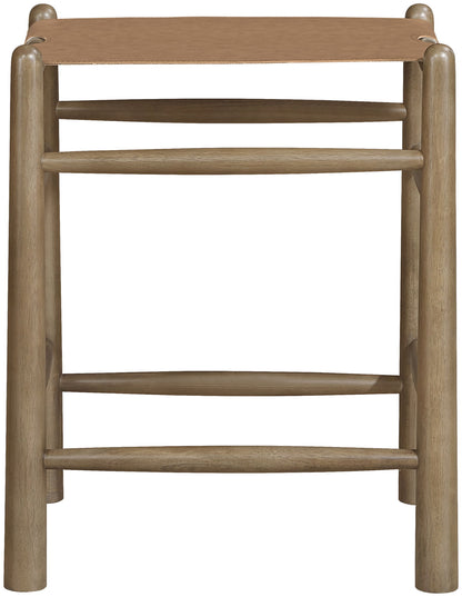 Santos - Backless Counter Stool With Stained Brown Base