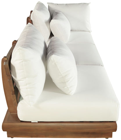 Mirella - 3 Piece Water Resistant Fabric Upholstered Outdoor Patio Modular Sofa