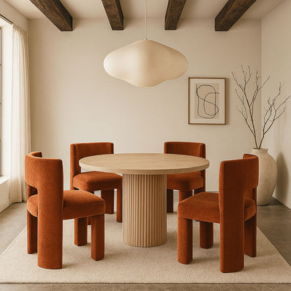 Zuno - Velvet Performance Fabric Upholstered Dining Chair (Set of 2)