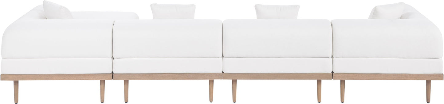 Laguna - 5 Piece 106.5" Upholstered Outdoor Patio Modular Sectional