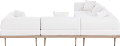 Laguna - 5 Piece 106.5" Upholstered Outdoor Patio Modular Sectional