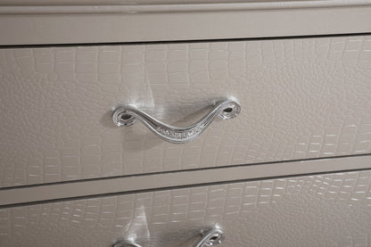 Modern Sophisticated Dresser - Silver Champagne