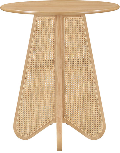 Butterfly - Solid Wood And Natural Cane Table With Natural Top