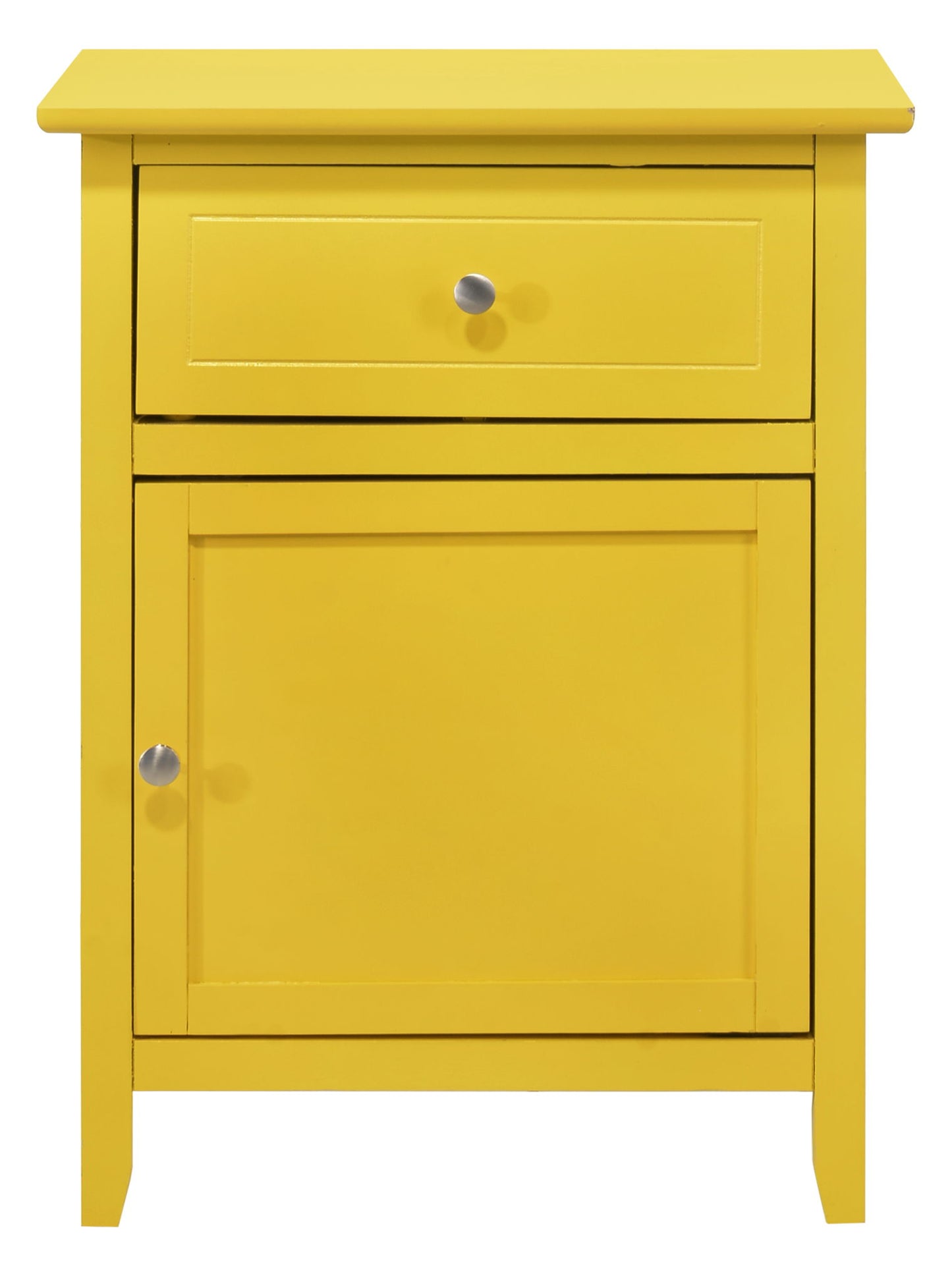 Chic Transitional Nightstand - Yellow