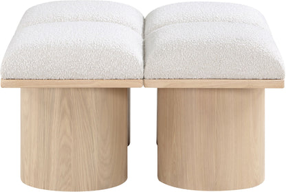 Pavilion - 4 Piece Modular Bench With Natural Base