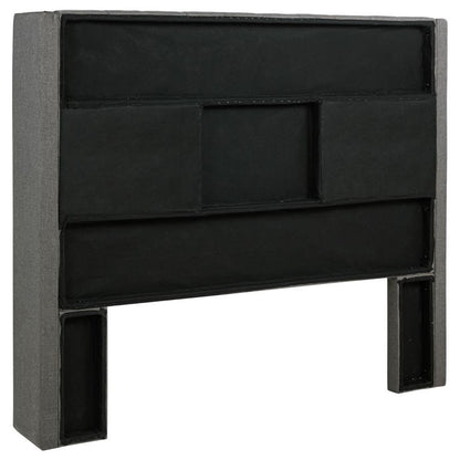 Bancroft - Upholstered Full Wingback Headboard - Gray