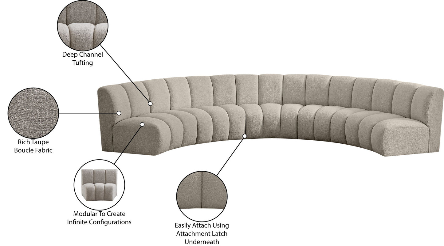Infinity - 5 Piece Boucle Modular Sectional