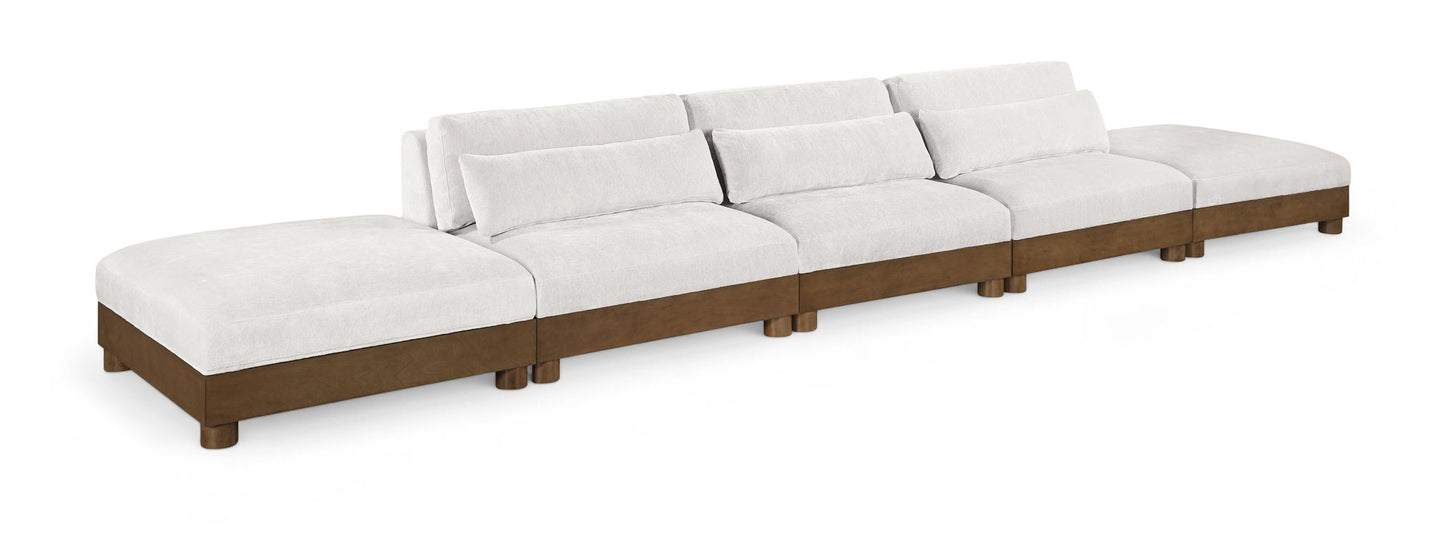 Turin - Fabric Upholstered 5 Piece Modular Sectional