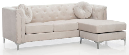 Pompano - Micro Suede Sofa Chaise