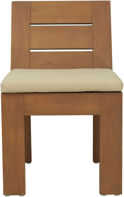 Mirella - Water Resistant Fabric Upholstered Outdoor Patio Dining Side Chair