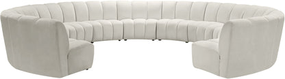 Infinity - 11 Piece Velvet Modular Sectional