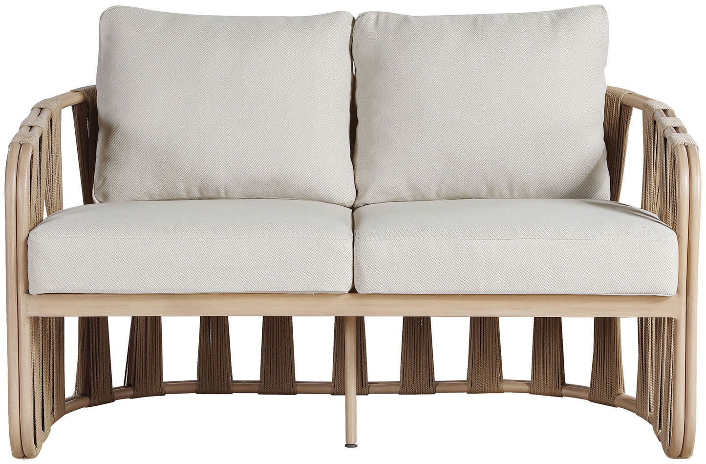 San Pietro - Resilient Waterproof Fabric 60.5" Upholstered Outdoor Patio Loveseat