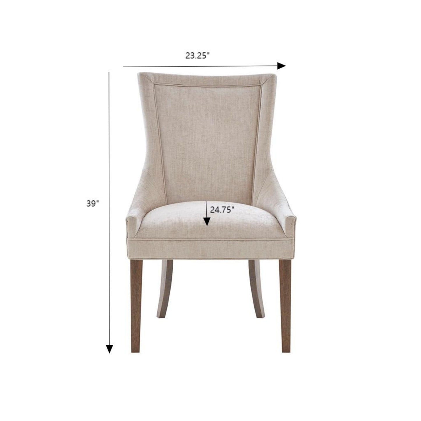 Ultra - Dining Side Chair With Chenille Upholstery (Set of 2)