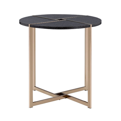 Bromia - End Table - Black & Champagne