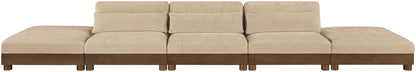 Turin - Chenille Fabric Upholstered Modular Sectional - Beige