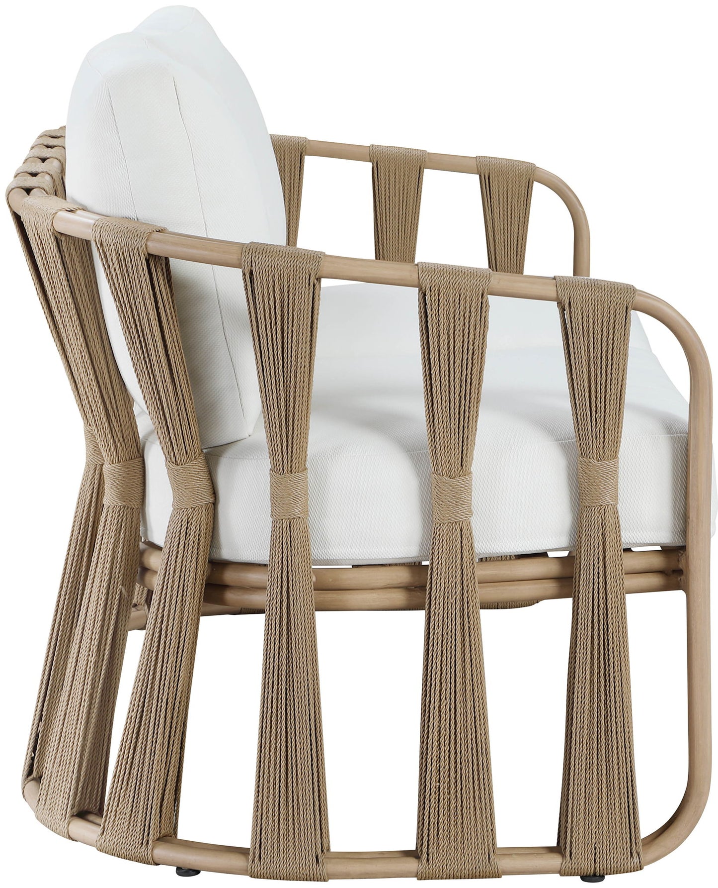 San Pietro - Resilient Waterproof Fabric 60.5" Upholstered Outdoor Patio Loveseat