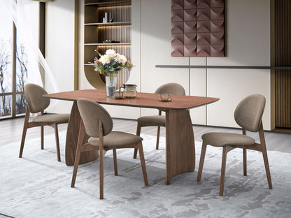 Hadasa - 5 Piece Dining Room Set - Walnut