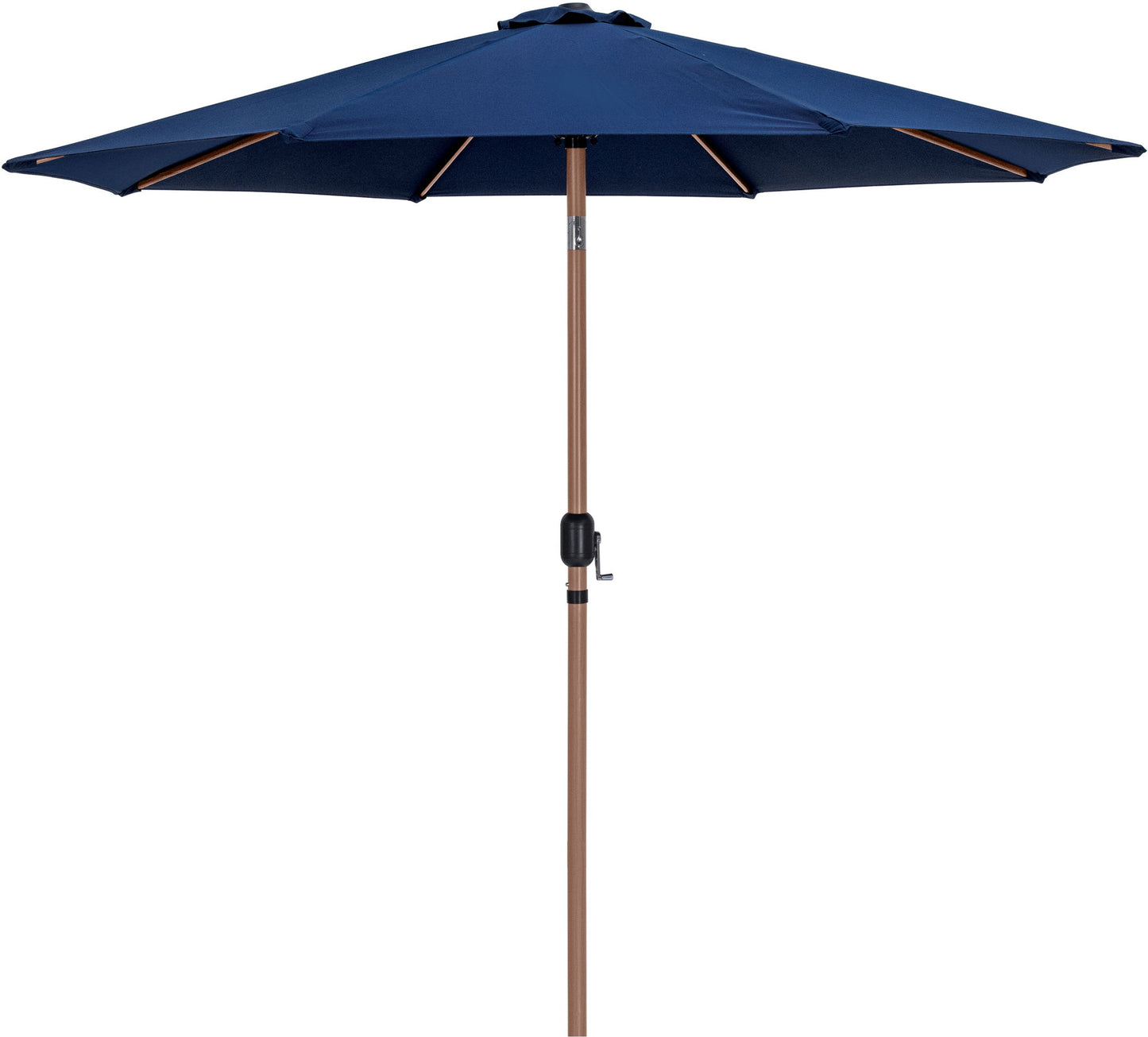 Fiji - Aluminum Patio Umbrella With Square White And Teak Base
