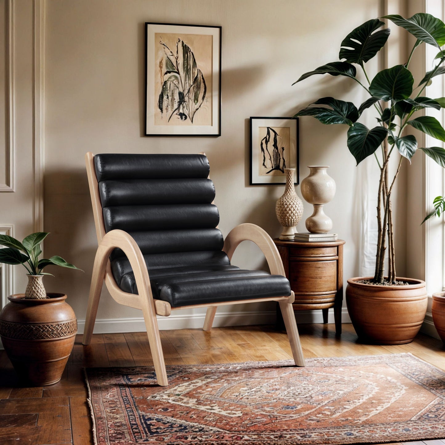 Randal - Accent Chair - Natural Frame
