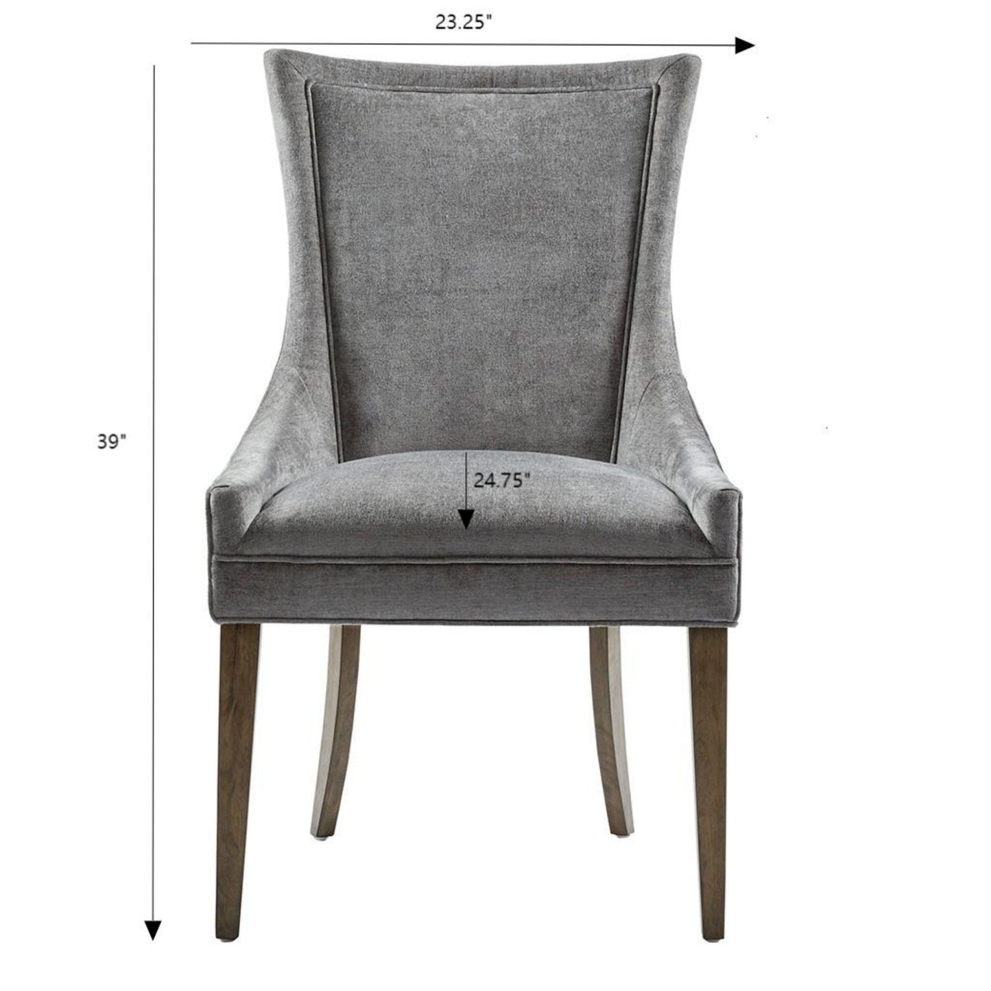 Ultra - Dining Side Chair With Chenille Upholstery (Set of 2)