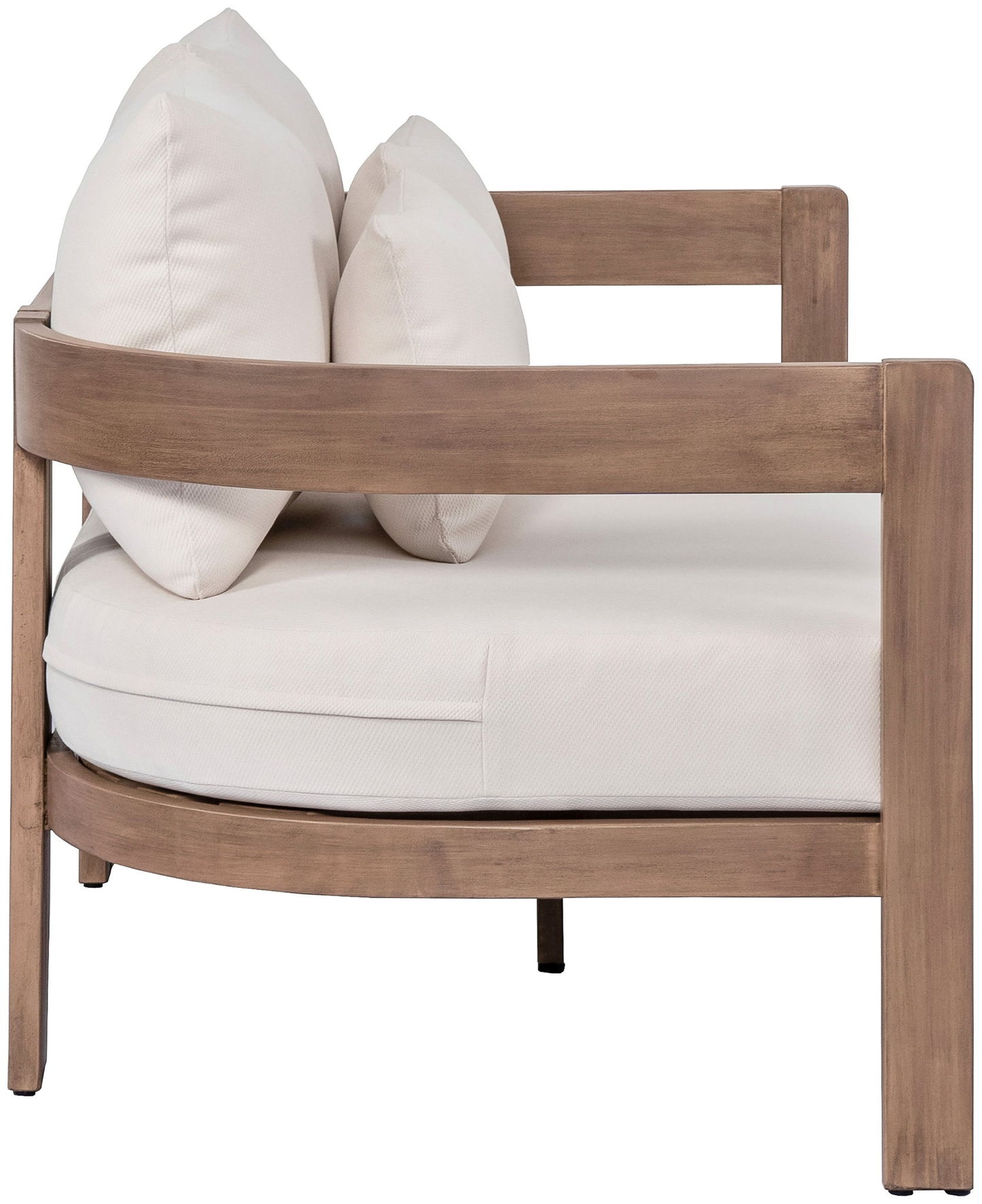 Newport - Water Resistant Fabric 65" Upholstered Outdoor Patio Loveseat