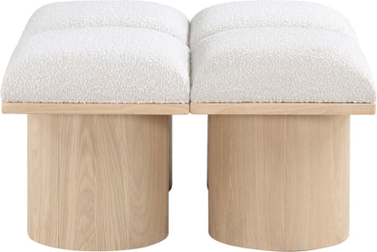 Pavilion - 4 Piece Modular Bench With Natural Base