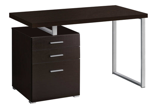 Computer Desk Left Right Set-Up Storage Drawers For Home Office - Espresso