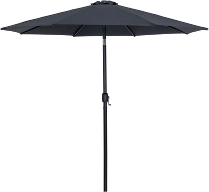 Fiji - Aluminum Patio Umbrella With Square Black Base