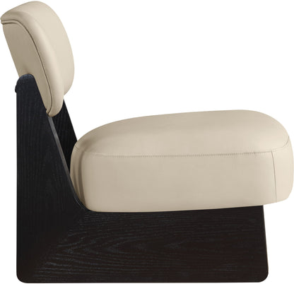 Vetra - Vegan Leather Upholstered Accent Chair With Black Base